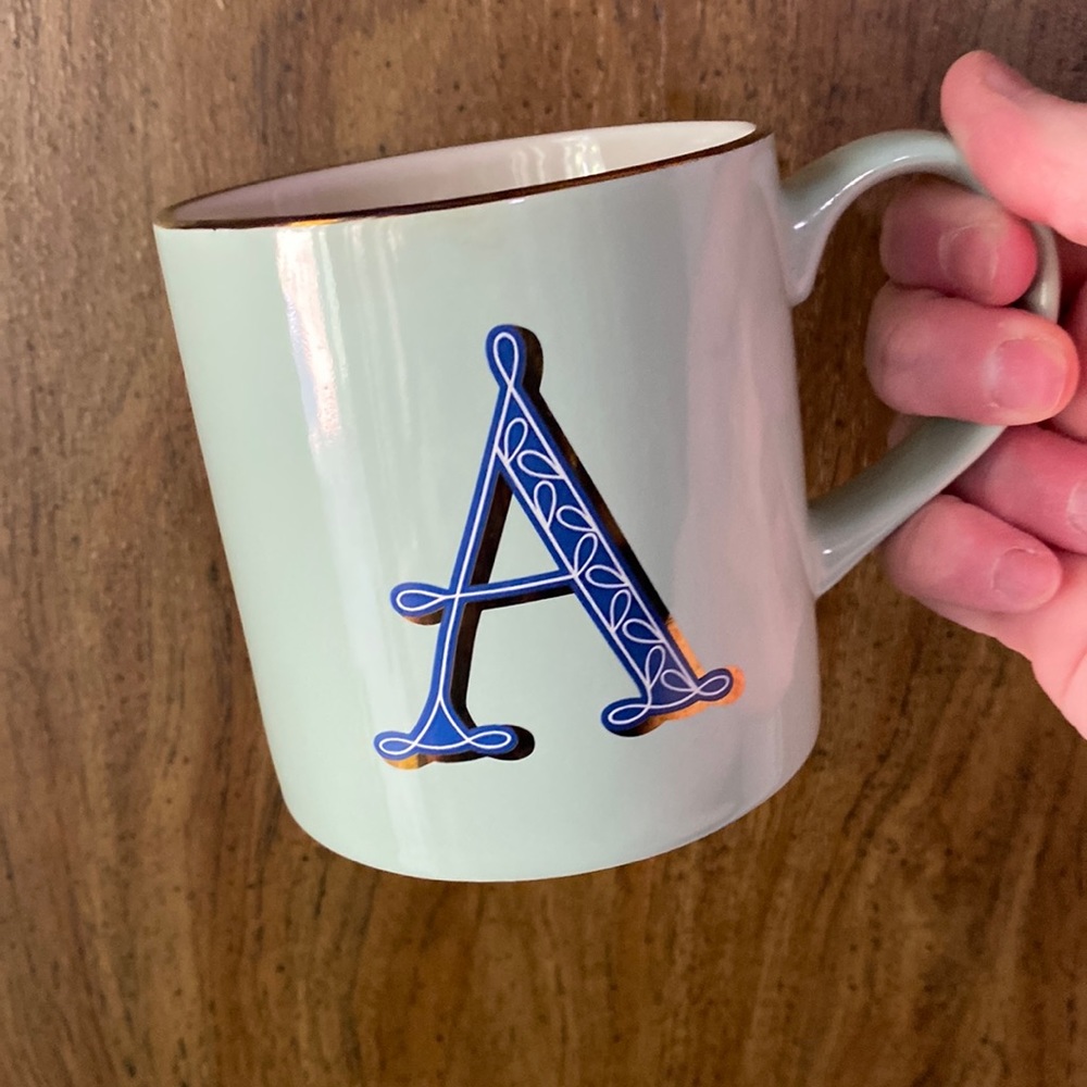 OPALHOUSE “A” Monogram mug